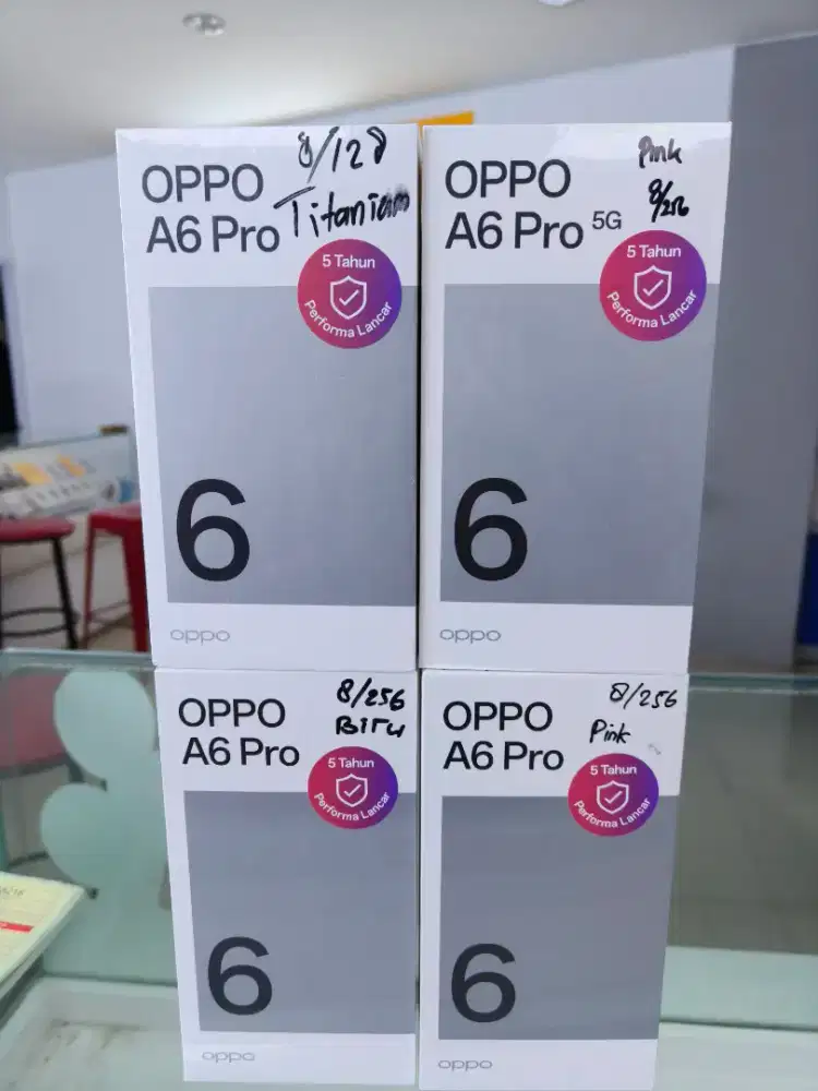 New OPPO A6 Pro 5G 8/256GB Resmi Segel
