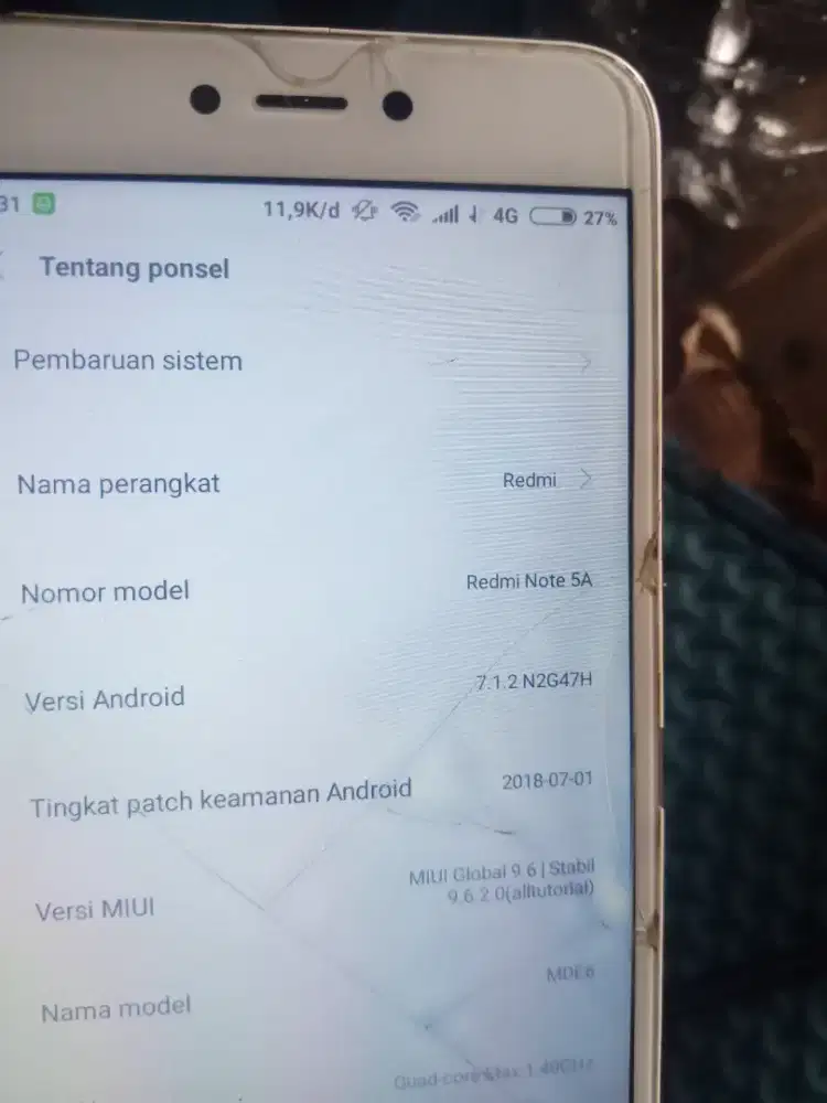 Redmi not 5 ram 2/16 gb