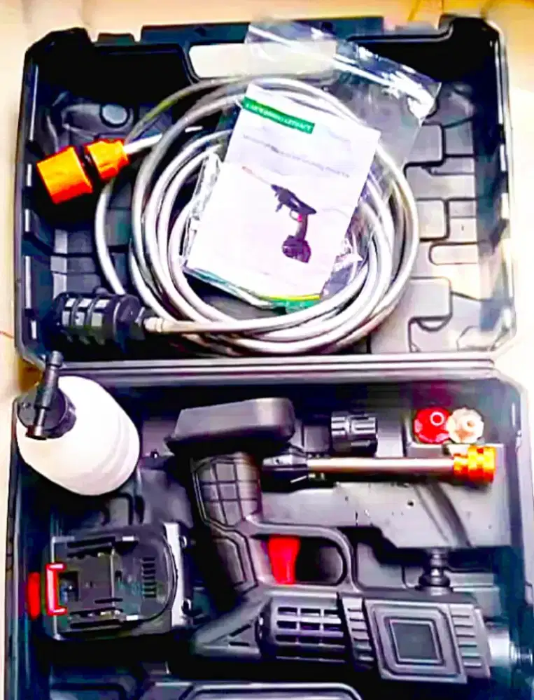 Mesin cuci motor/ jet cleaner baterai 21volt