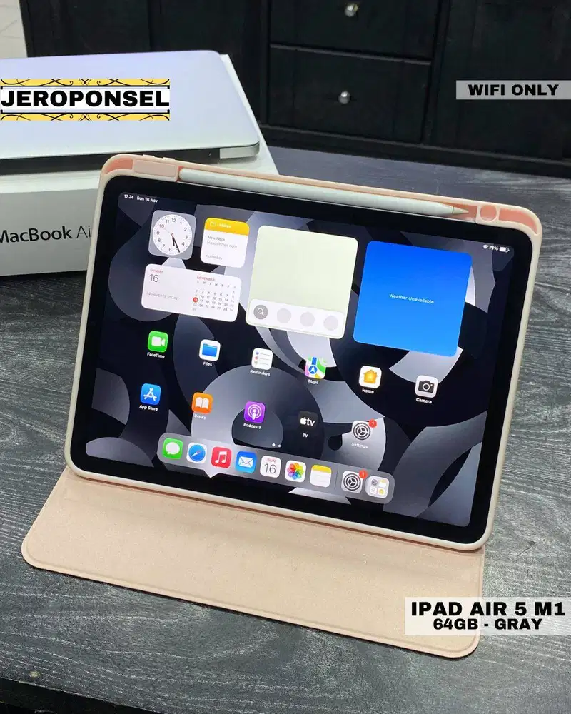IPAD AIR 5 M1 + APPLE PENCIL GEN 2 64GB MULUS GARANSI BH 86% ORIGINAL