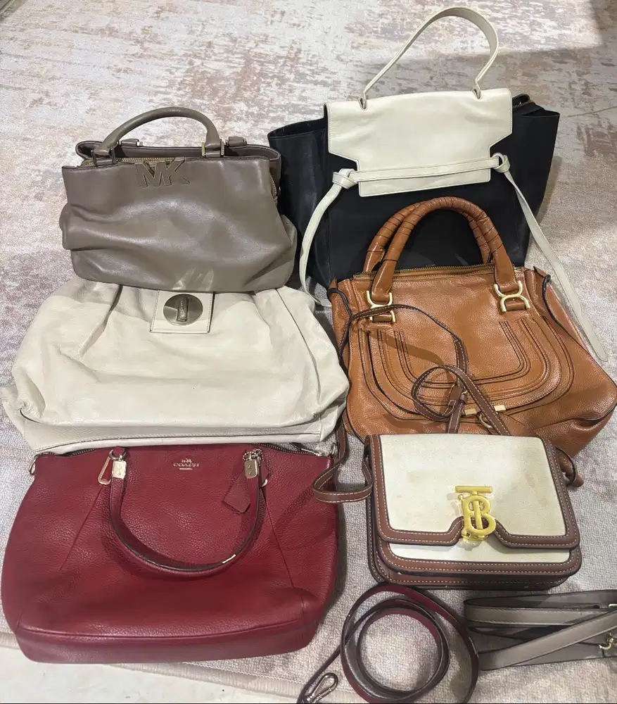 Jual cepat Tas hasil thrift 5 pc tas bonus tas uk small (KULAS )