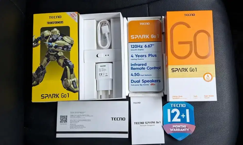 Techno Spark Go 1 RAM 4+4/128GB Gransi ON 2026 baru beli tdk  jd pakai