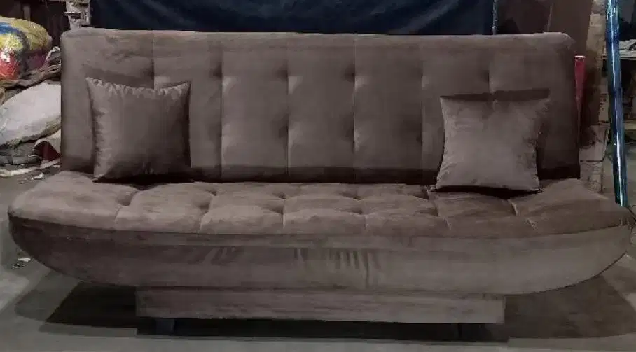 Sofa Bed Coklat Bludru