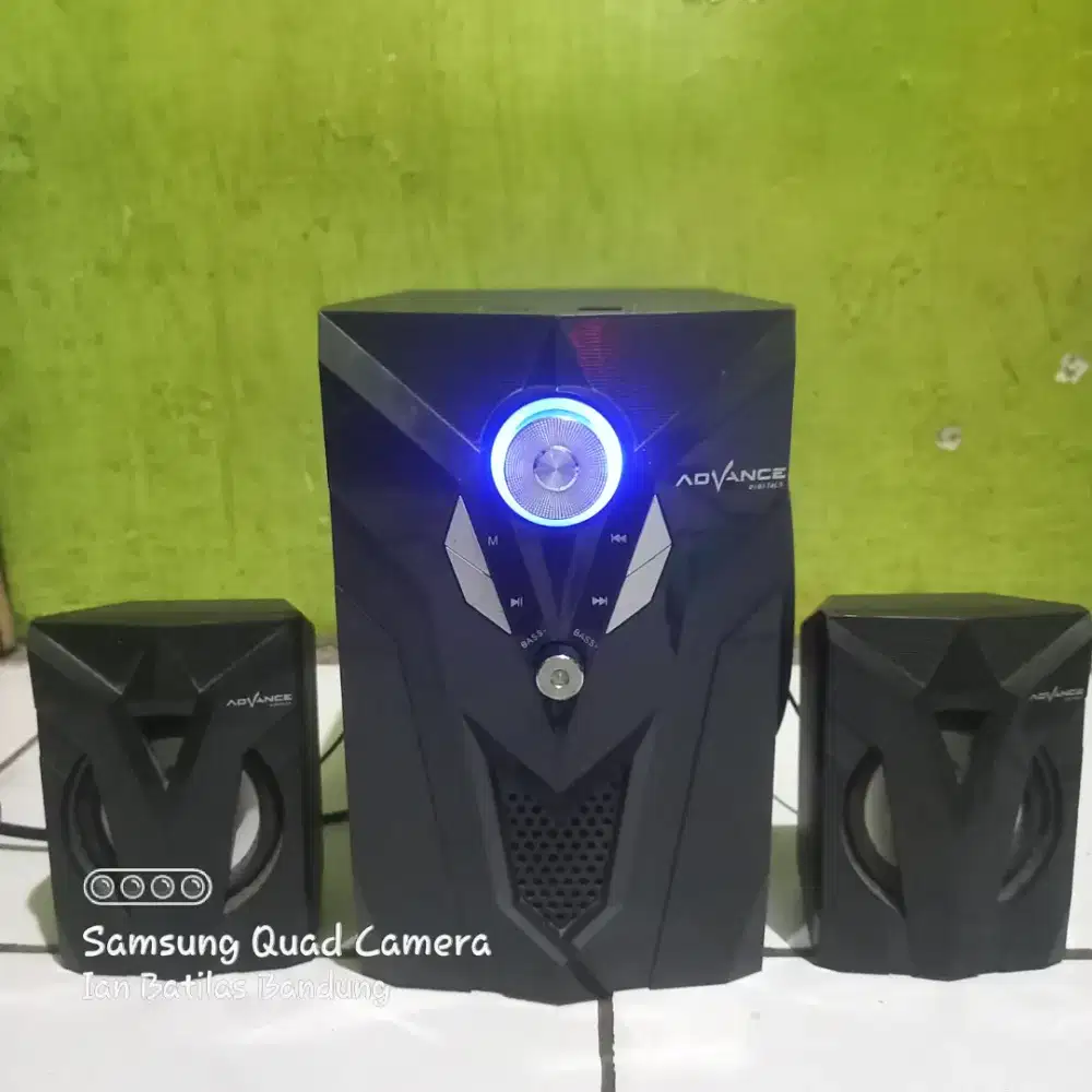 Speaker aktif advance Bluetooth radio usb aux suara normal mulus