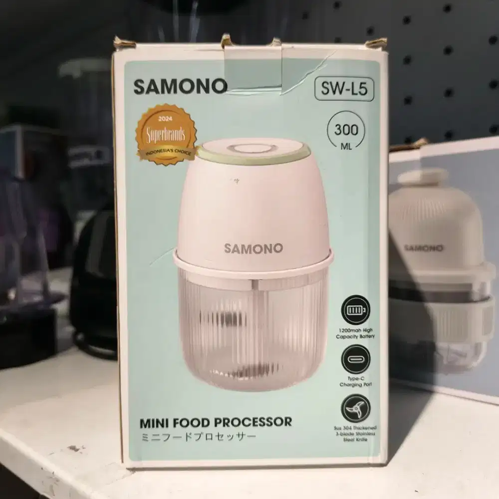 SAMONO Mini Food Processor/ Chopper Portable 300ML SW-L5