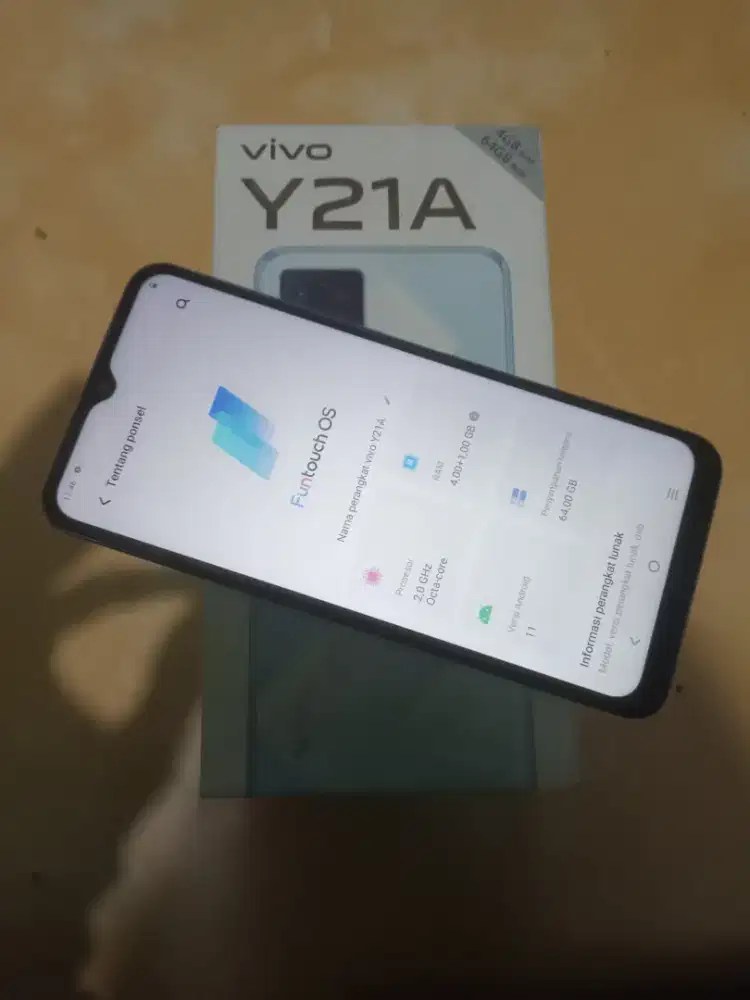 Vivo y21A 4+1/64 fullset