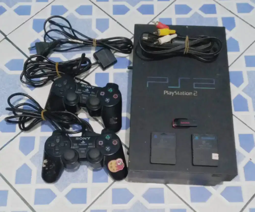 PS2 Fat Sony seri 15000 Lengkap