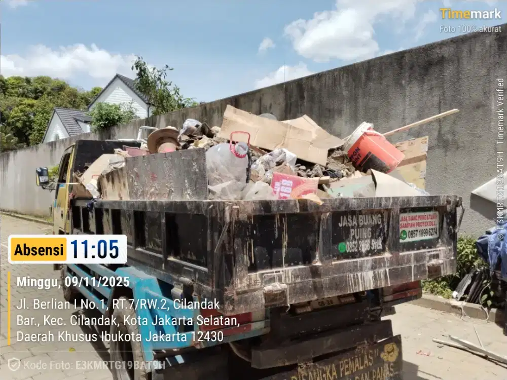 Jasa buang puing dan pengurugan