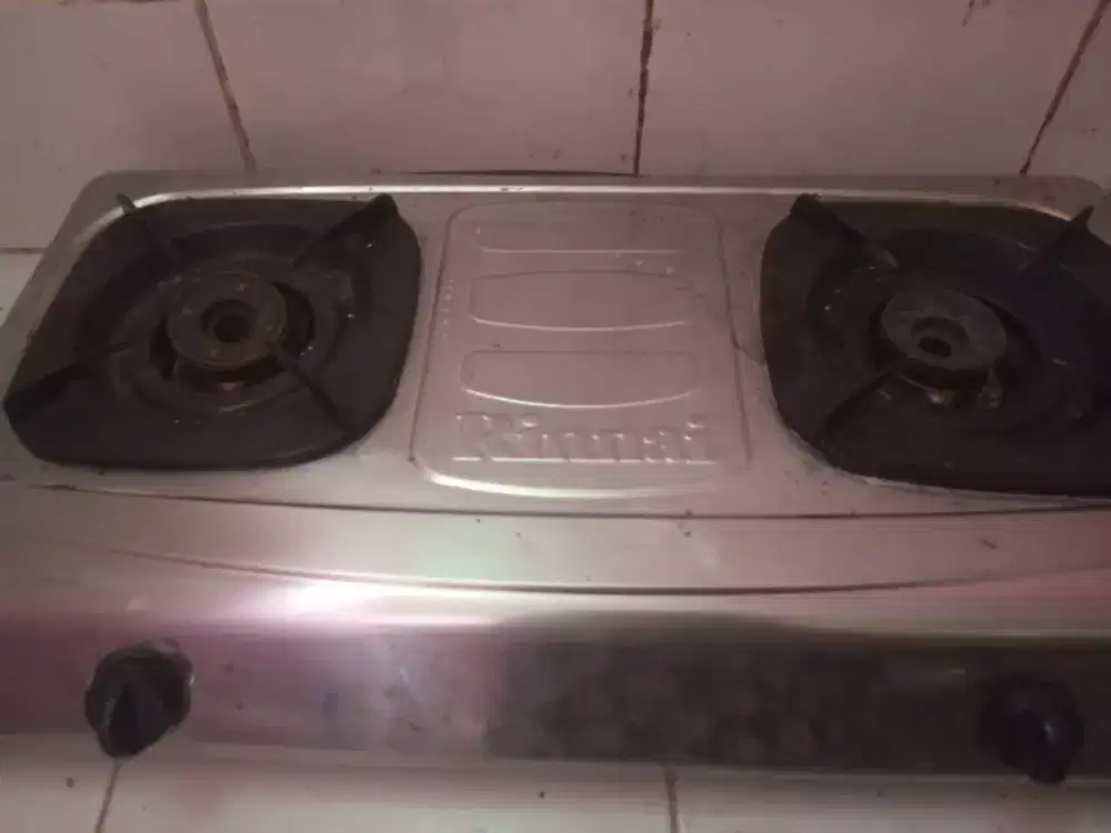 kompor rinai 2 tungku + tabung