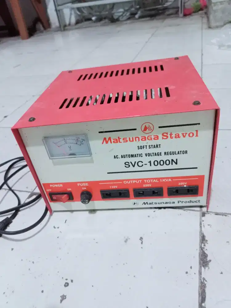 DIJUAL STABILIZER MATSUNAGA STAVOL - Svc 1000N - 1000 watt