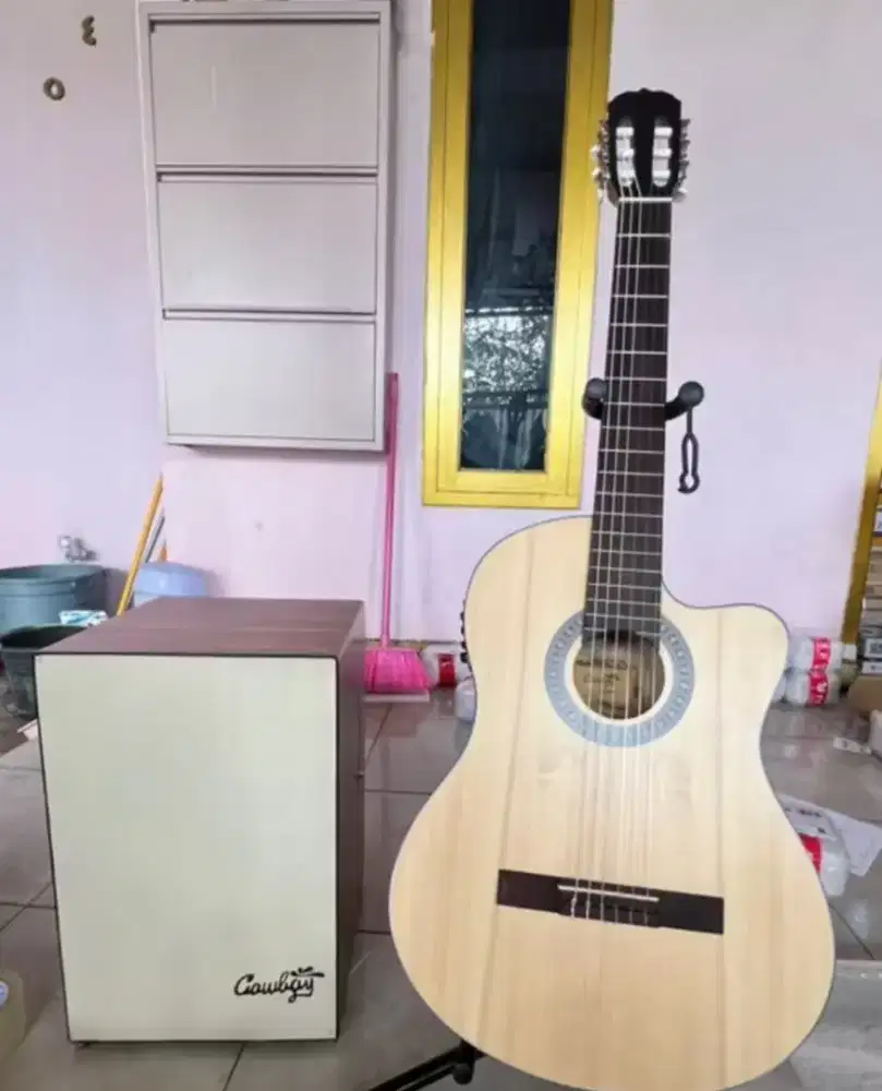 Gitar akustik cowboy klasik nylon elektrik