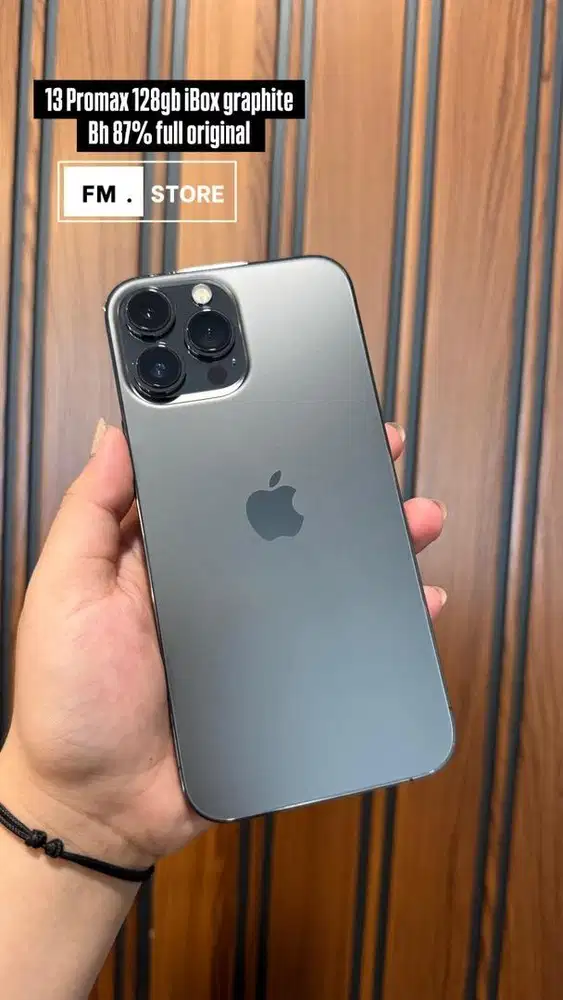 Iphone 13 Promax 128gb iBox graphite. Tukar tambah