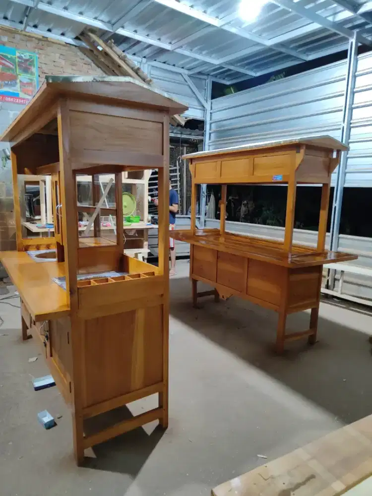 Gerobak Angkringan Bakso Mie Ayam PeceL Bubur Sate Martabak Ronde dlL