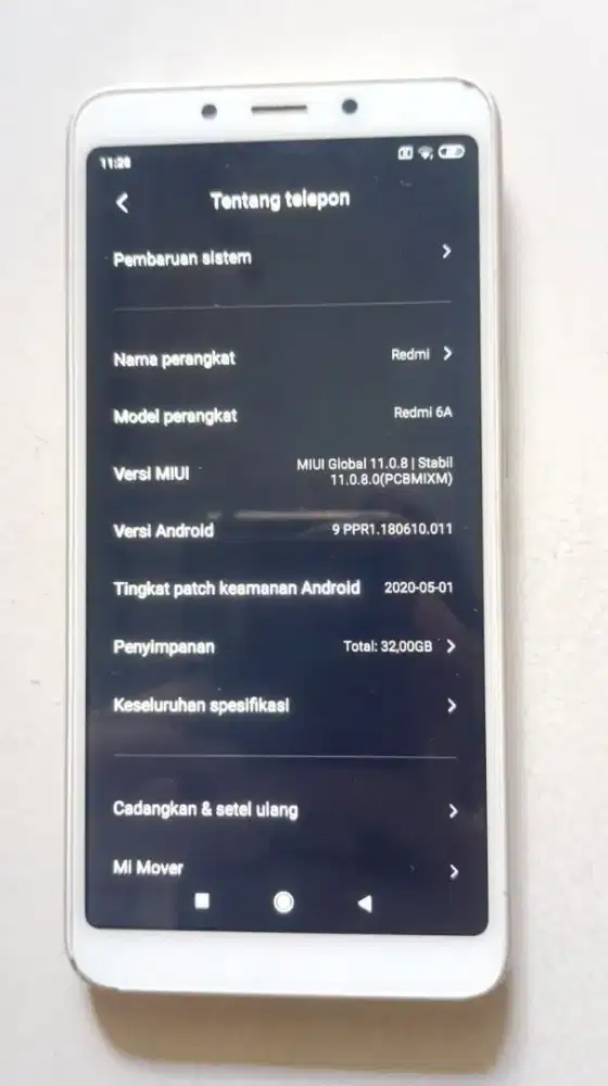 redmi 6a ram 2/32 langka batre baru