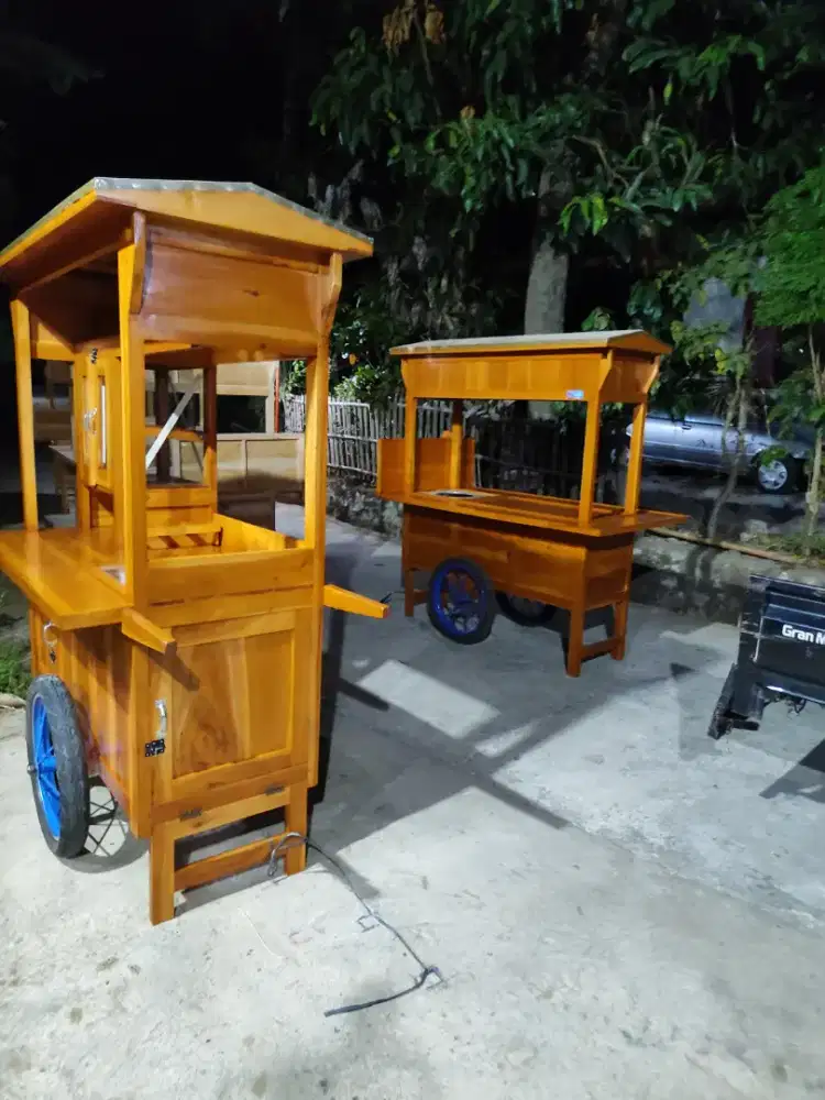 Gerobak Angkringan Bakso Mie Ayam PeceL Bubur Sate Martabak Ronde dlL