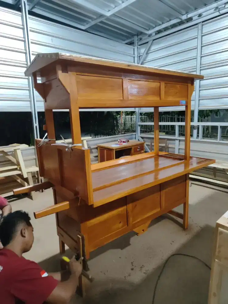 Gerobak Angkringan Bakso Mie Ayam PeceL Bubur Sate Martabak Ronde dlL