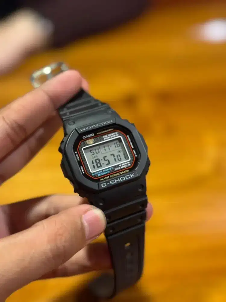 Jam Casio Gshock dw5000r vintage original backcase puter