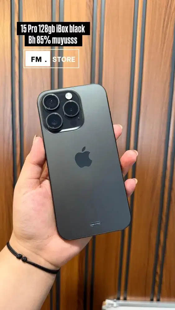 Iphone 15 Pro 128gb iBox black. Tukar tambah bisa