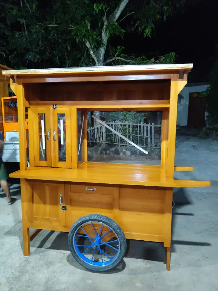 Gerobak Angkringan Bakso Mie Ayam PeceL Bubur Sate Martabak Ronde dlL