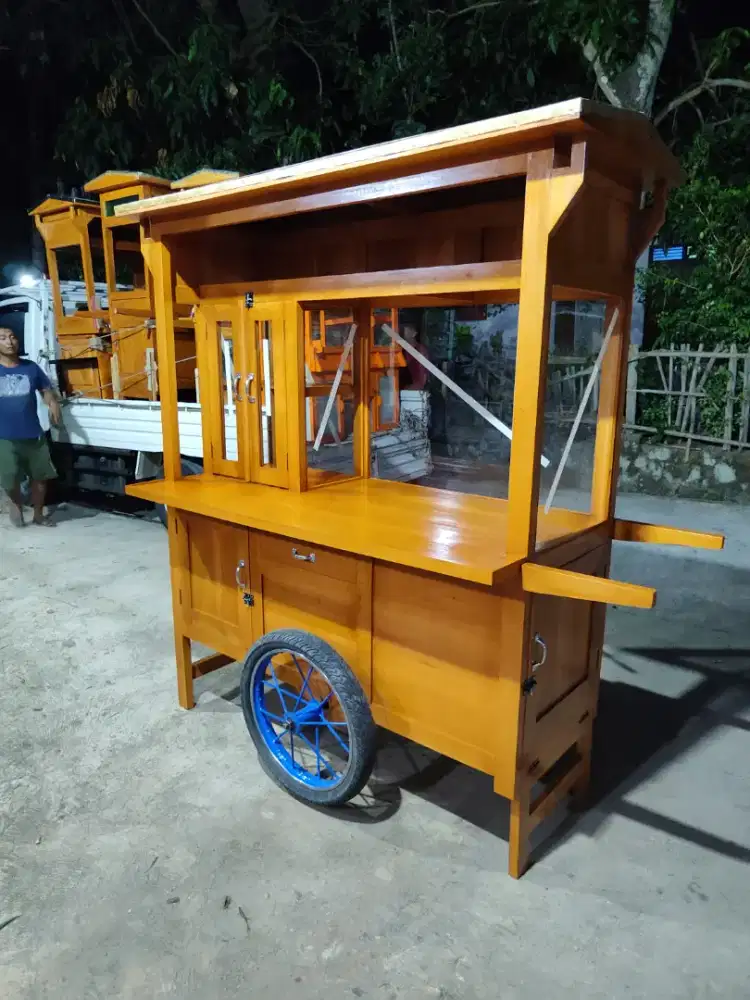 Gerobak Angkringan Bakso Mie Ayam PeceL Bubur Sate Martabak Ronde dlL