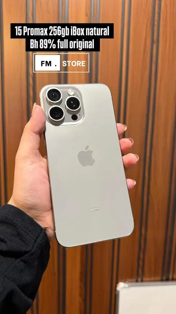 Iphone 15 Promax 256gb iBox natural. Tukar tambah bisa