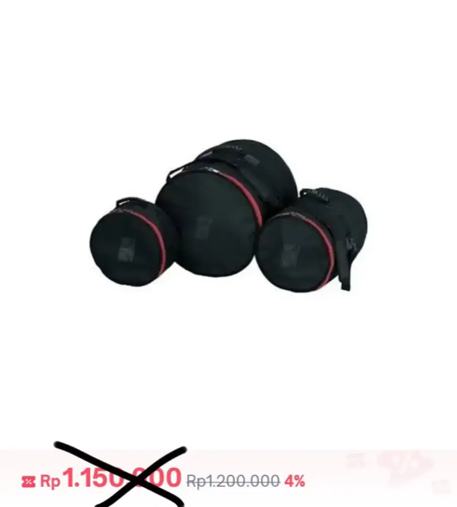 Tas drum tama club jam. Size 16in. 12in. 10in