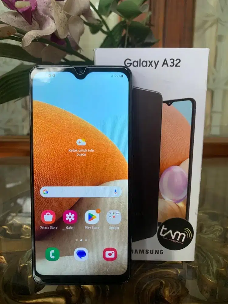 BISA TT/BT Samsung Galaxy A32 6/128Gb Awesome Black Fullset Ex Sein