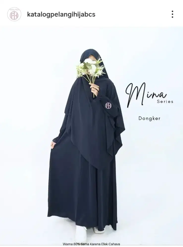Gamis pelangi hijab mina series