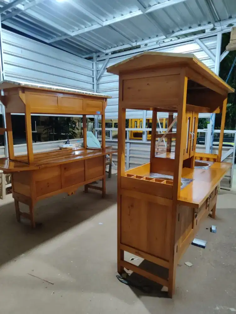 Gerobak Angkringan Bakso Mie Ayam PeceL Bubur Sate Martabak Ronde dlL