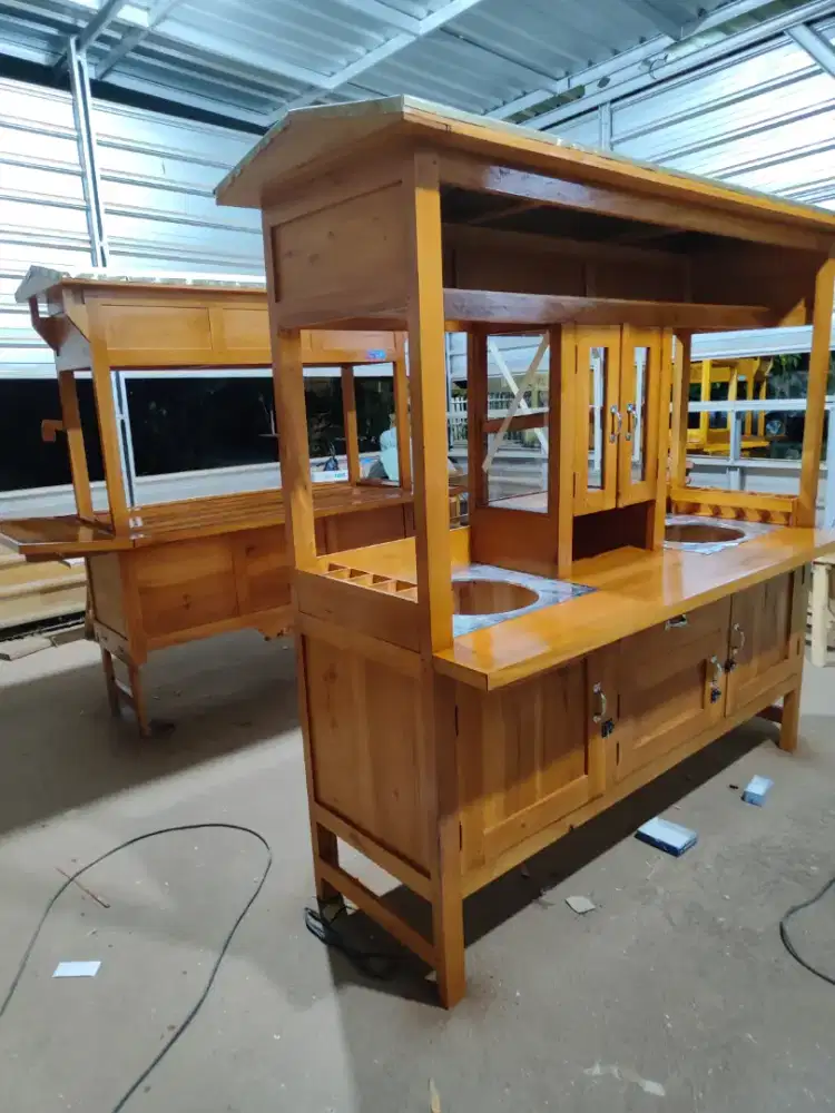 Gerobak Angkringan Bakso Mie Ayam PeceL Bubur Sate Martabak Ronde dlL