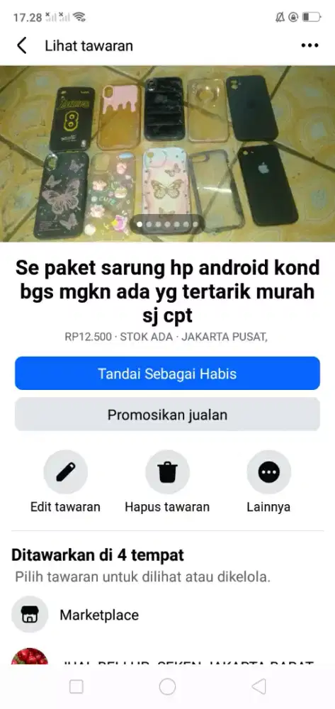 Se paket sarung hp android kond spt baru hrg murah sj cpt dpt yah