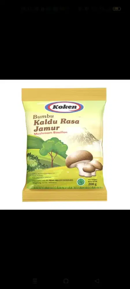 Jual  Koken kaldu jamur, cabe bubuk, bumbu rasa