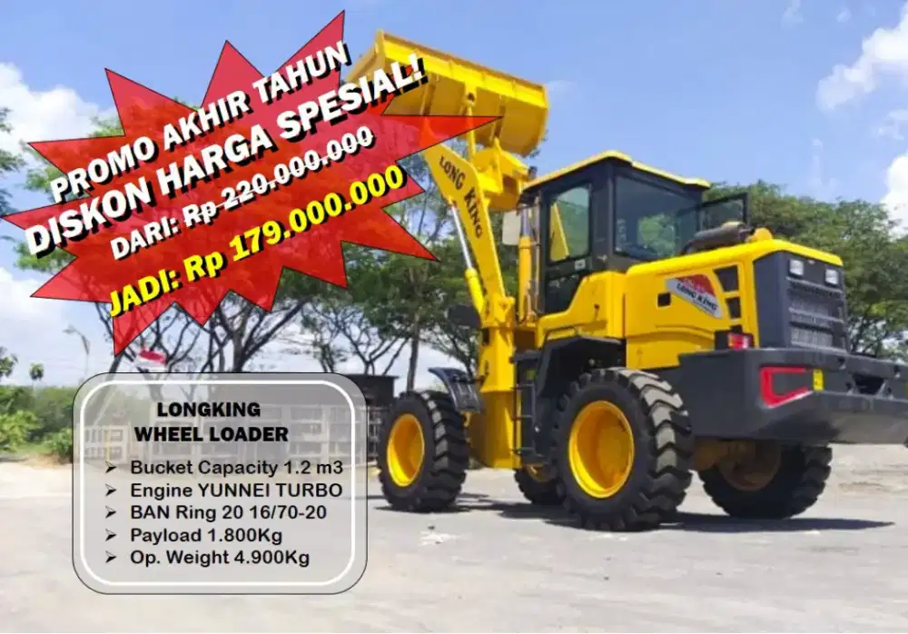 Jual Wheel Loader Engine Yunnei Turbo 1.2 Kubik Papua Sorong Manokwari