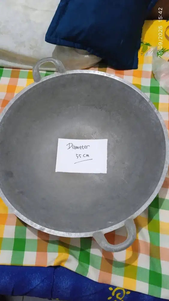 Wajan Plat Drum Putih