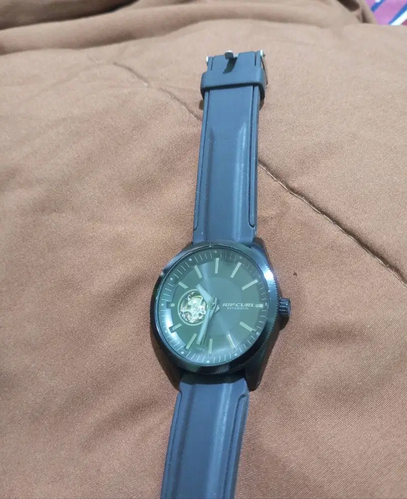 Jam Tangan Ripcurl Civilian black leather