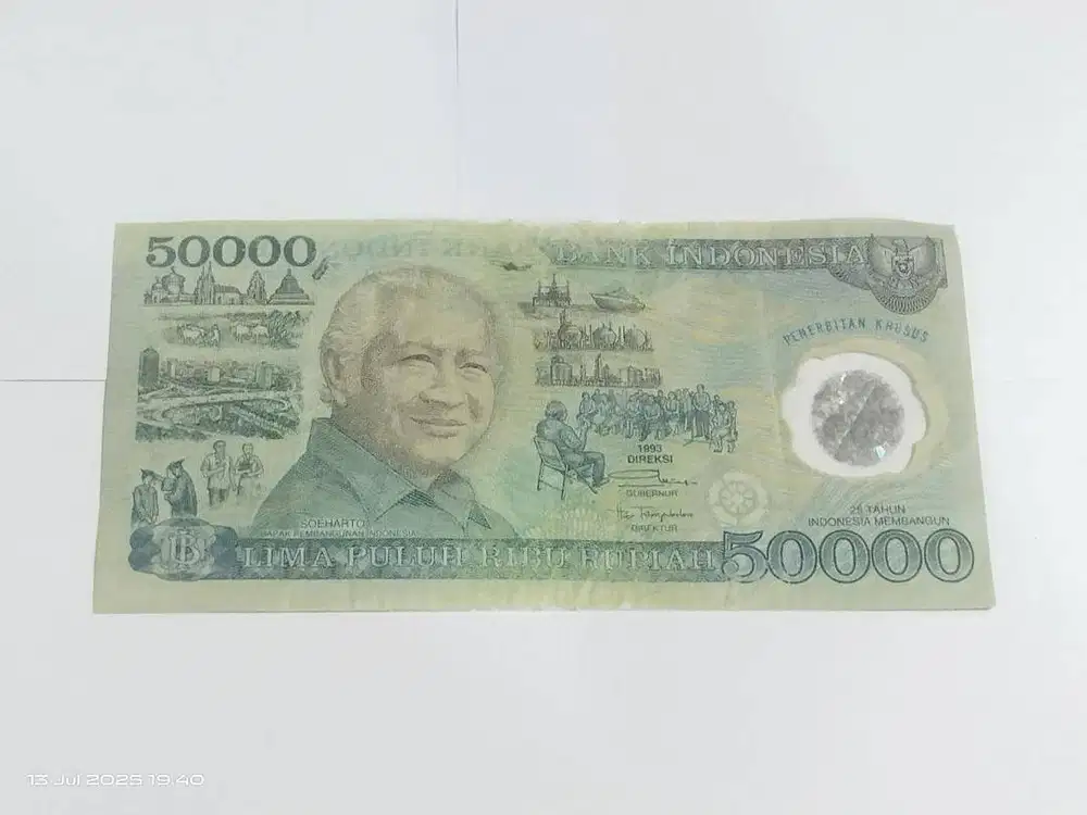 Dijual Uang Kertas Rp 50000 Langka