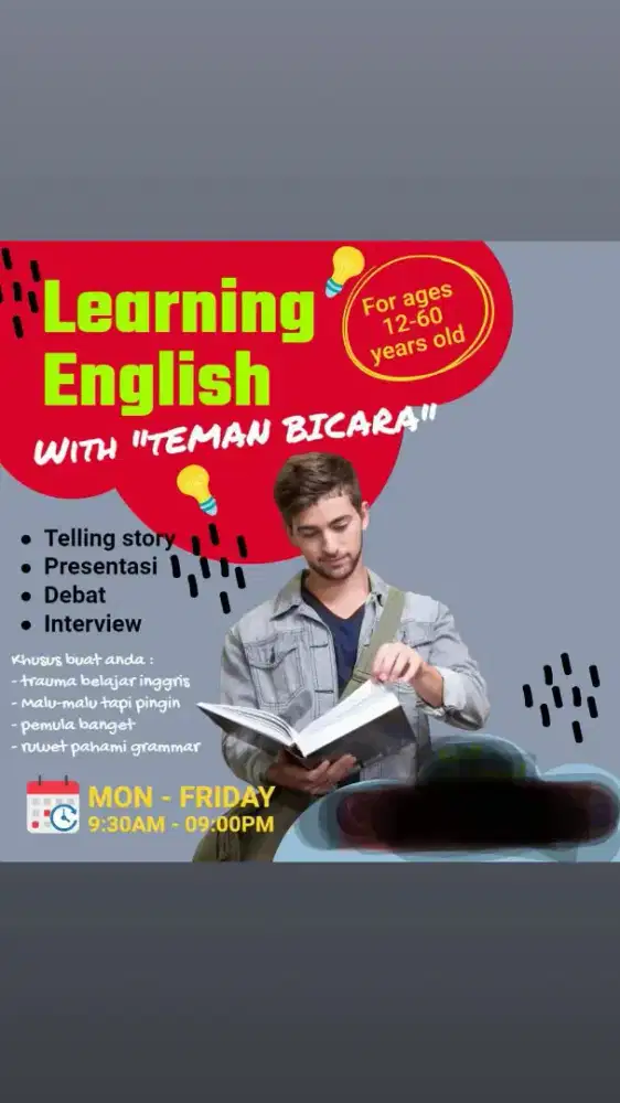 Kursus private Inggris berpengalaman