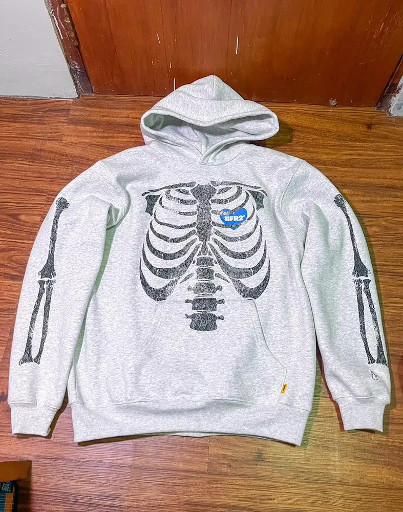 FR2 / Fxxking Rabbits Skeleton Hoodie – Grey (NEW)