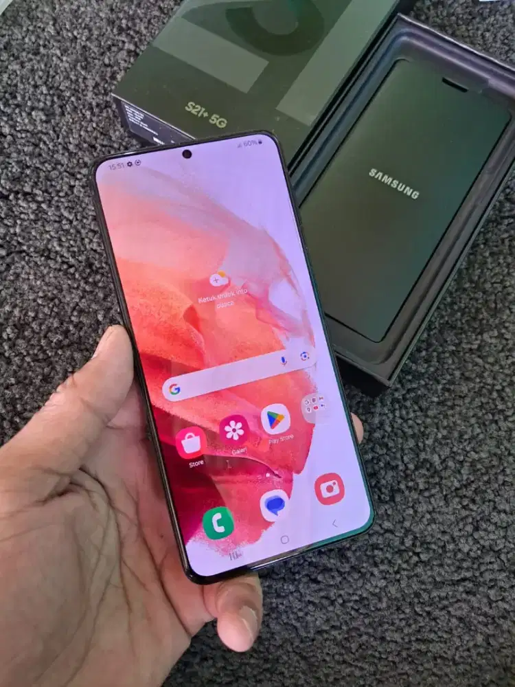 Samsung S21+ NFc ram 8+8/256 mulus fulset no minus