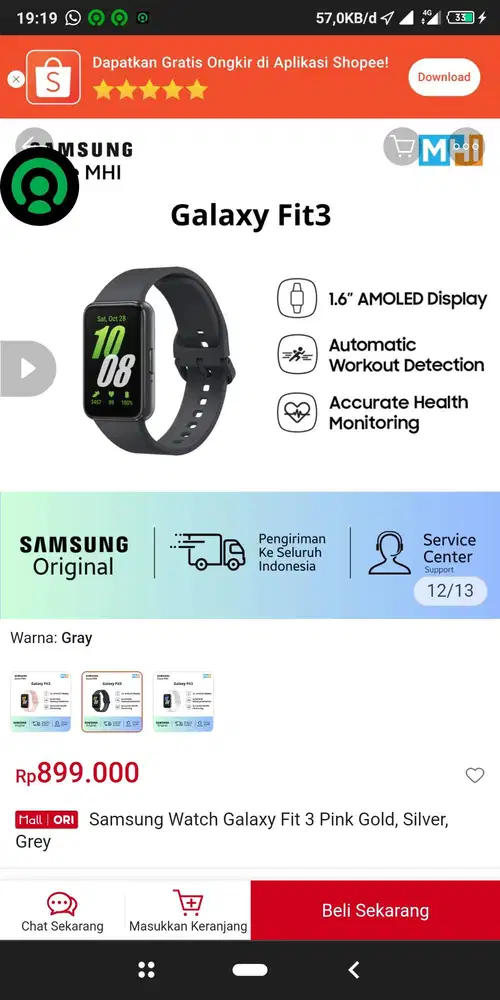 Samsung galaxy fit3