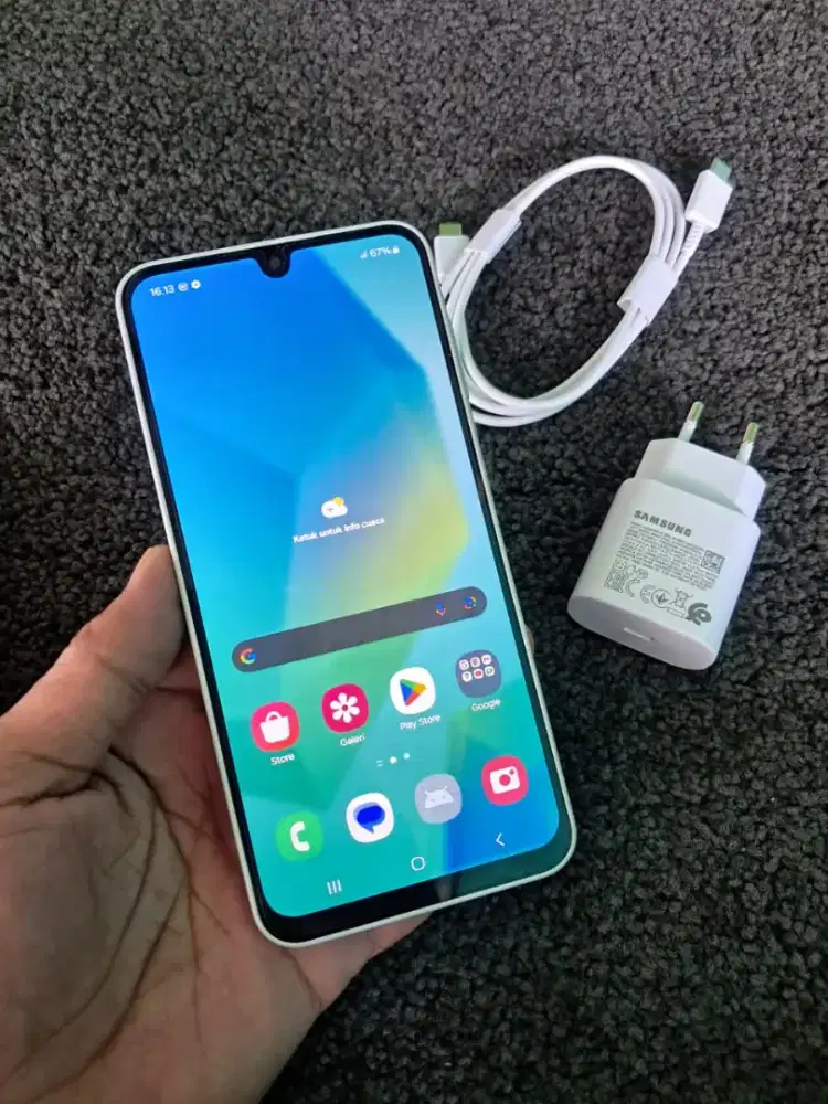 Samsung A16 NFc ram 8+8/128 mulus no minus hp charger no minus