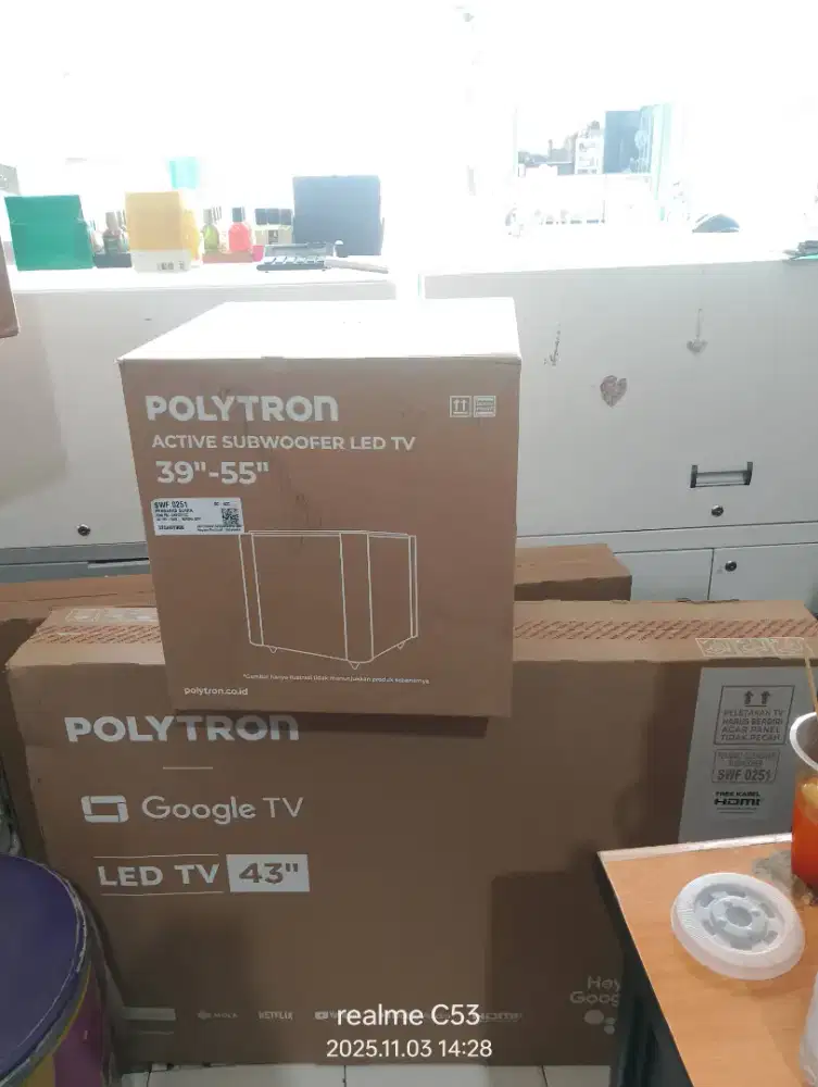Tv Polytron 43 inch google tv speaker soundbar
