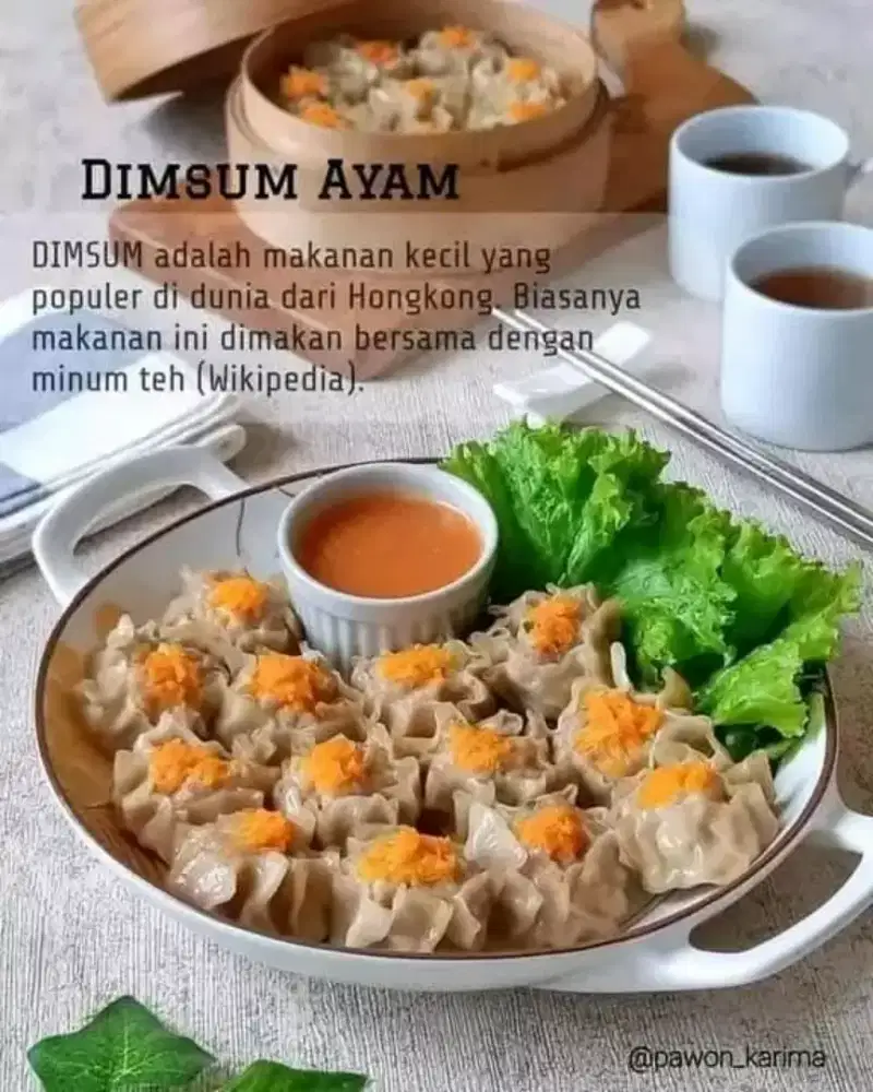 Ready Dimsum Ayam Ori Keju Jamur