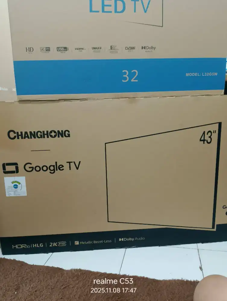 Tv Changhong 43 inch google tv