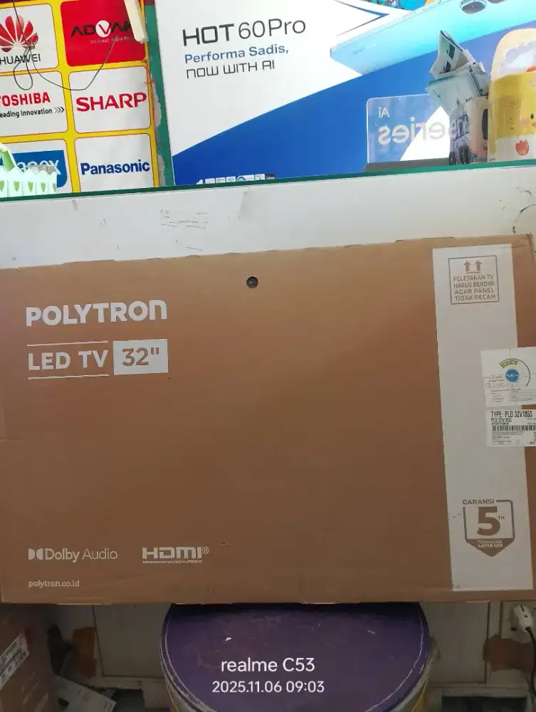 Tv Polytron LED digital 32 inch ( bukan smart bukan google)