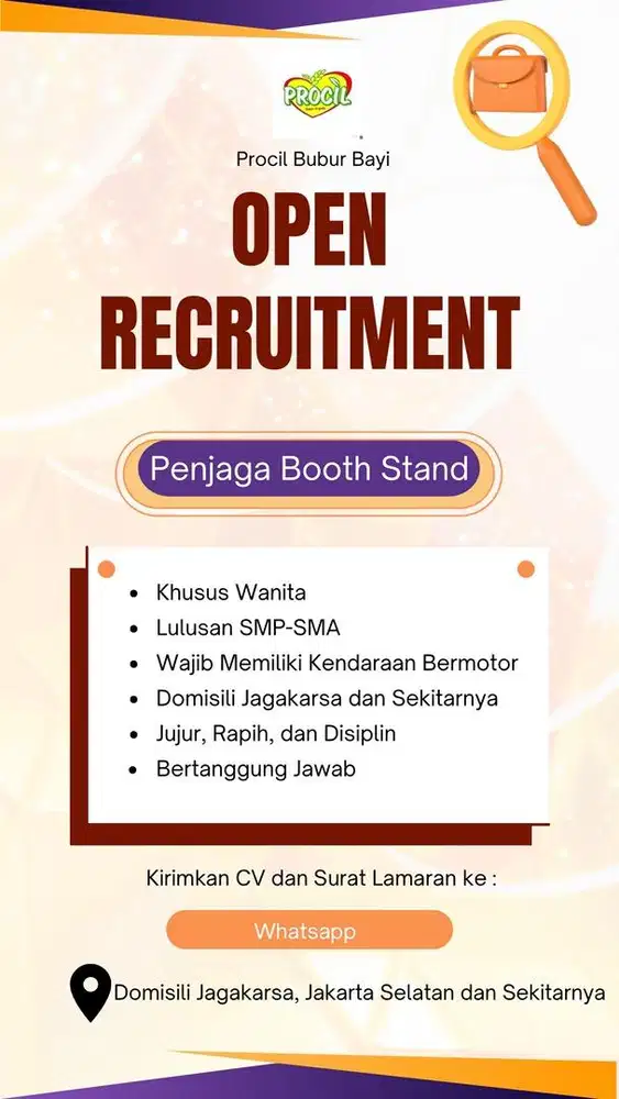 Lowongan Kerja Penjaga Booth Stand