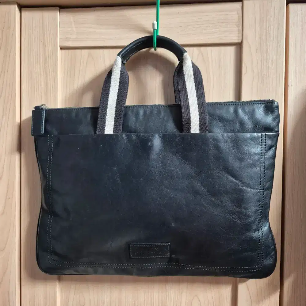 Tas Selempang Tote Bally Vintage Kulit Asli