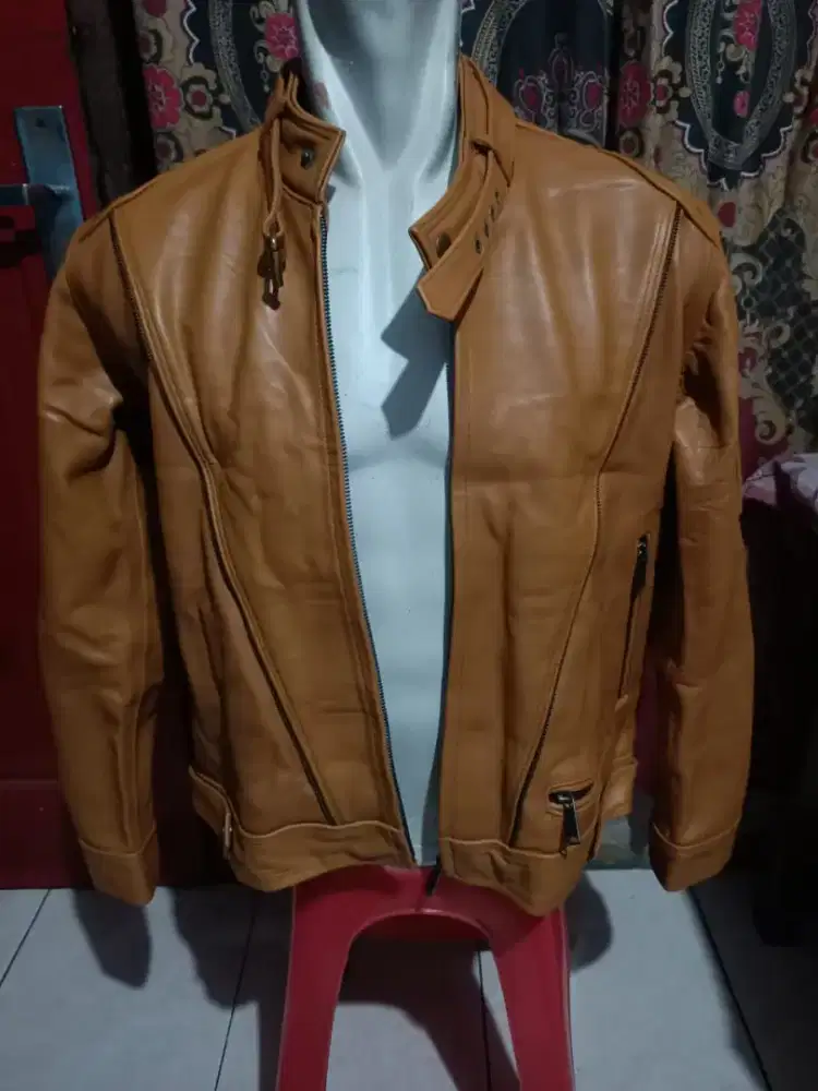 Jaket kulit asli import