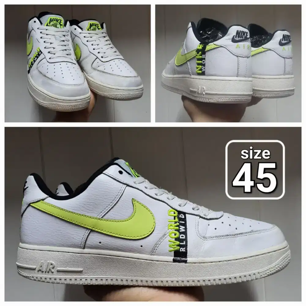 Sepatu Casual low Nike Air Force 1 Coleb Wordwide size 45 Second ori