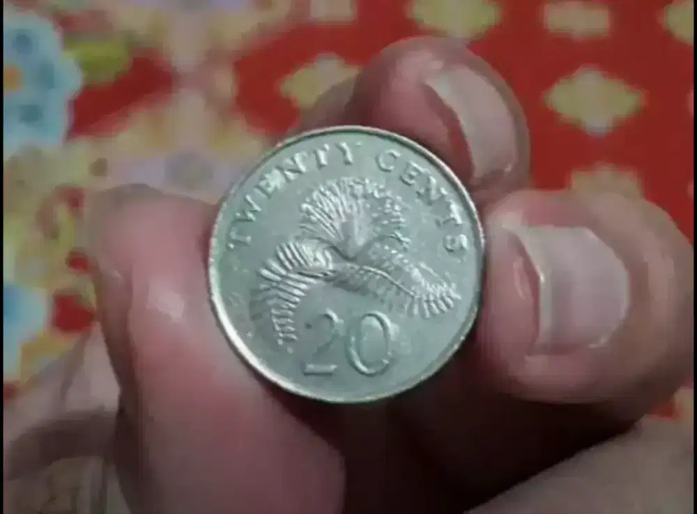 Uang Koin 20 Cents Singapore